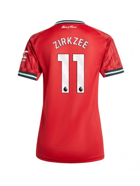 Manchester United Joshua Zirkzee #11 Replika Hemmakläder Dam 2025-26 Kortärmad Manchester United Joshua Zirkzee #11 Replika Hemmakläder Dam 2025-26 Kortärmad
